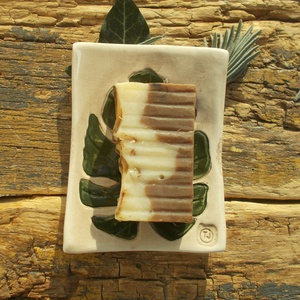 Levél mintás szappantartó - otthon & életmód - fürdőszoba - szappantartó - Meska.hu