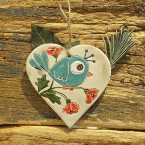 Kék madár, falikép - otthon & életmód - dekoráció - kép & falikép - táblakép - Meska.hu