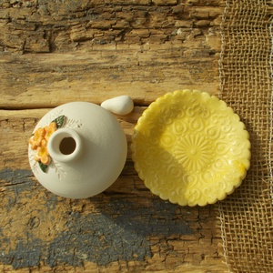 Virágos párologtató szett. - otthon & életmód - gyertya, illat, aroma - párologtató - Meska.hu