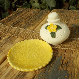 Virágos párologtató szett. - otthon & életmód - gyertya, illat, aroma - párologtató - Meska.hu