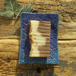 Kék szappantartó - otthon & életmód - fürdőszoba - szappantartó - Meska.hu