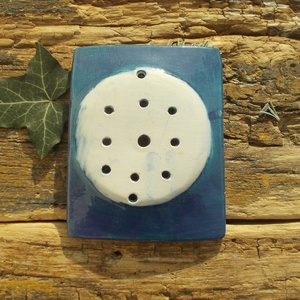 Kék szappantartó - otthon & életmód - fürdőszoba - szappantartó - Meska.hu