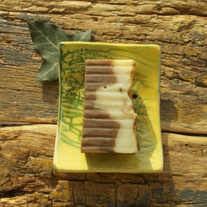  Szappantartó repesztett mázzal - otthon & életmód - fürdőszoba - szappantartó - Meska.hu