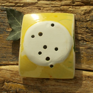  Szappantartó repesztett mázzal - otthon & életmód - fürdőszoba - szappantartó - Meska.hu