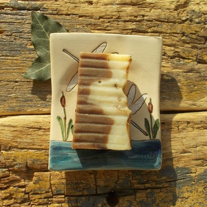 Szitakötős  szappantartó - otthon & életmód - fürdőszoba - szappantartó - Meska.hu