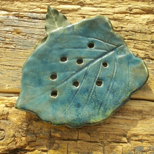 Szappantartó levél mintával. - Meska.hu