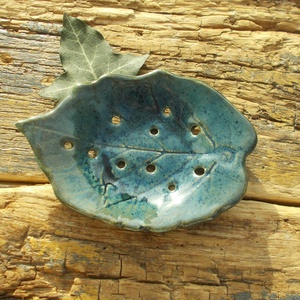 Szappantartó levél mintával. - Meska.hu