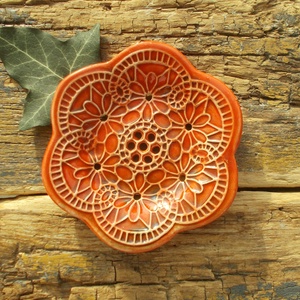 Tenyérnyi szappantartó - otthon & életmód - fürdőszoba - szappantartó - Meska.hu