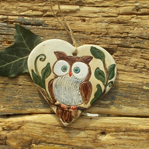 Baglyos falikép - otthon & életmód - dekoráció - kép & falikép - táblakép - Meska.hu