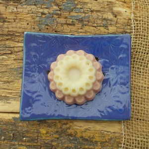 Kék,lila szappantartó - otthon & életmód - fürdőszoba - szappantartó - Meska.hu