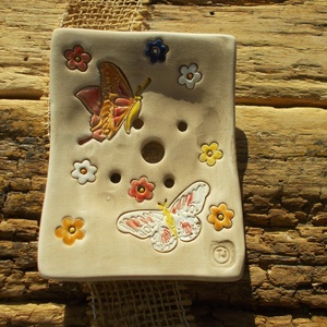 Pillangós szappantartó - otthon & életmód - fürdőszoba - szappantartó - Meska.hu