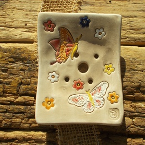 Pillangós szappantartó - Meska.hu