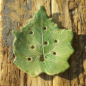 Szappantartó levél mintával. - Meska.hu