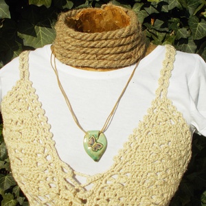 Pillangós nyaklánc - ékszer - nyaklánc - medálos nyaklánc - Meska.hu