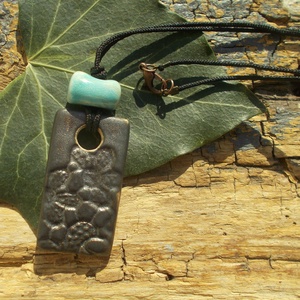 Zöld nyaklánc - ékszer - nyaklánc - medálos nyaklánc - Meska.hu