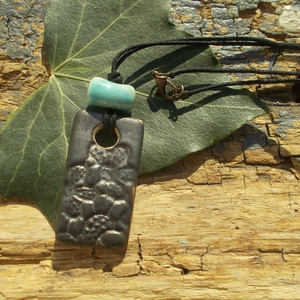 Zöld nyaklánc - ékszer - nyaklánc - medálos nyaklánc - Meska.hu