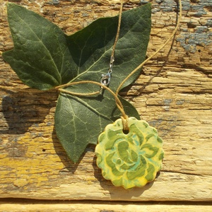 Virágos nyaklánc - ékszer - nyaklánc - medálos nyaklánc - Meska.hu