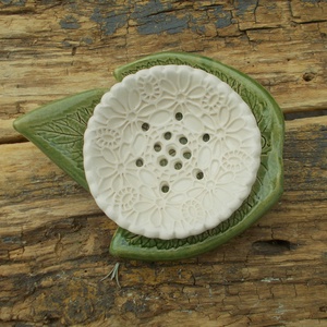 Kétrészes szappantartó - otthon & életmód - fürdőszoba - szappantartó - Meska.hu