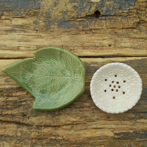 Kétrészes szappantartó - otthon & életmód - fürdőszoba - szappantartó - Meska.hu