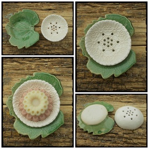 Kétrészes szappantartó - otthon & életmód - fürdőszoba - szappantartó - Meska.hu