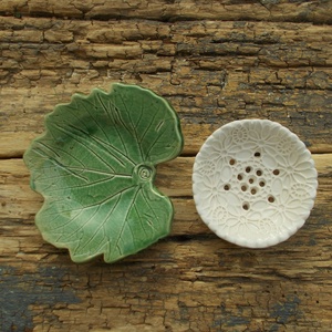 Kétrészes szappantartó - otthon & életmód - fürdőszoba - szappantartó - Meska.hu