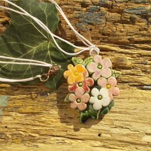 Virág nyaklánc  - ékszer - nyaklánc - medálos nyaklánc - Meska.hu