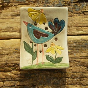 Madaras szappantartó, Otthon & Életmód, Fürdőszoba, Szappantartó, Kerámia, MESKA