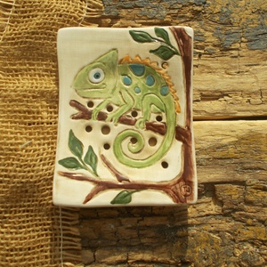 Kaméleon, Otthon & Életmód, Fürdőszoba, Szappantartó, Kerámia, MESKA