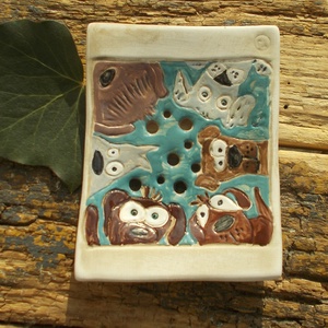 Kutyusok, Otthon & Életmód, Fürdőszoba, Szappantartó, Kerámia, MESKA