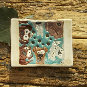 Kutyusok - otthon & életmód - fürdőszoba - szappantartó - Meska.hu