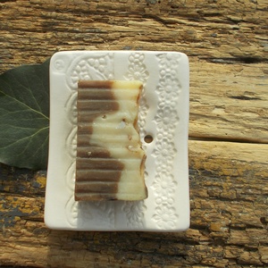 Fehér szappantartó - otthon & életmód - fürdőszoba - szappantartó - Meska.hu