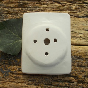 Fehér szappantartó - otthon & életmód - fürdőszoba - szappantartó - Meska.hu