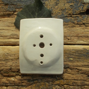 Fehér szappantartó - otthon & életmód - fürdőszoba - szappantartó - Meska.hu