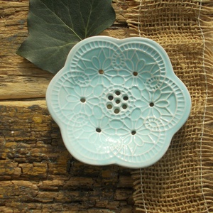 Tenyérnyi szappantartó - Meska.hu