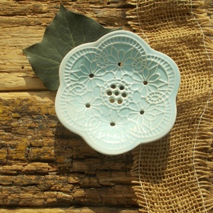 Tenyérnyi szappantartó - otthon & életmód - fürdőszoba - szappantartó - Meska.hu