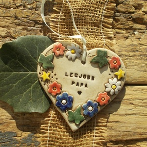 Legjobb papa, Otthon & Életmód, Dekoráció, Kép & Falikép, Táblakép, Kerámia, MESKA