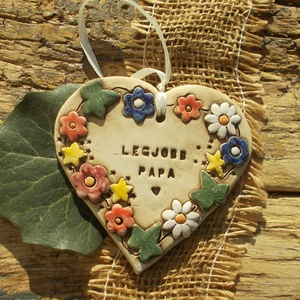 Legjobb papa, Otthon & Életmód, Dekoráció, Kép & Falikép, Táblakép, Kerámia, MESKA