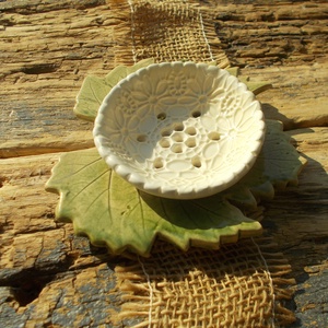 Kétrészes szappantartó, Otthon & Életmód, Fürdőszoba, Szappantartó, Kerámia, MESKA