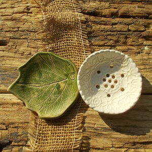 Kétrészes szappantartó, Otthon & Életmód, Fürdőszoba, Szappantartó, Kerámia, MESKA