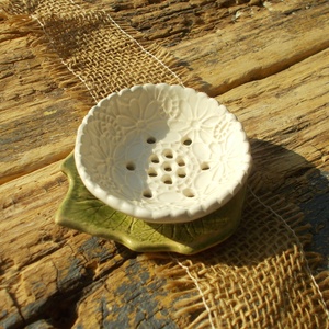 Kétrészes szappantartó - otthon & életmód - fürdőszoba - szappantartó - Meska.hu