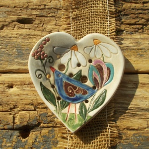 Madárkás szappantartó - Meska.hu