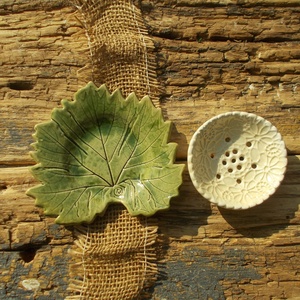 Kétrészes szappantartó - otthon & életmód - fürdőszoba - szappantartó - Meska.hu