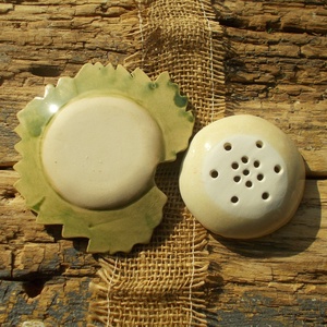 Kétrészes szappantartó - otthon & életmód - fürdőszoba - szappantartó - Meska.hu