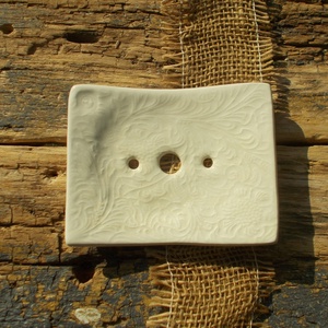 Fehér szappantartó, Otthon & Életmód, Fürdőszoba, Szappantartó, Kerámia, MESKA