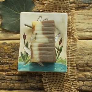 Szitakötős szappantartó - otthon & életmód - fürdőszoba - szappantartó - Meska.hu