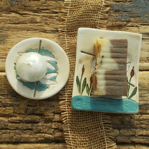 Szitakötők - otthon & életmód - fürdőszoba - szappantartó - Meska.hu