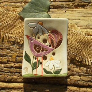 Madárkás szappantartó - otthon & életmód - fürdőszoba - szappantartó - Meska.hu