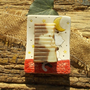 Cicák,  szappantartó - otthon & életmód - fürdőszoba - szappantartó - Meska.hu