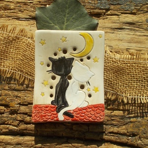 Cicák,  szappantartó - otthon & életmód - fürdőszoba - szappantartó - Meska.hu