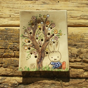 Nyuszis szappantartó, Otthon & Életmód, Fürdőszoba, Szappantartó, Kerámia, MESKA